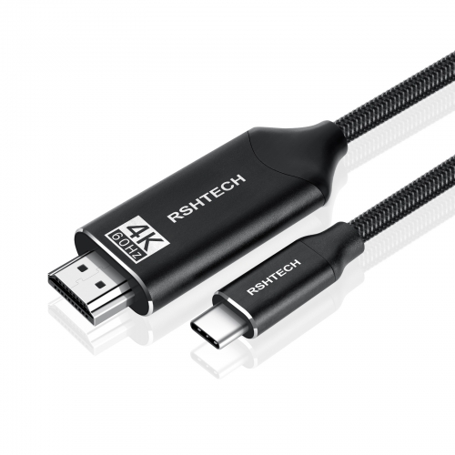 4K 60Hz USBC HDMI 2.0 ケーブル、1.8メートル